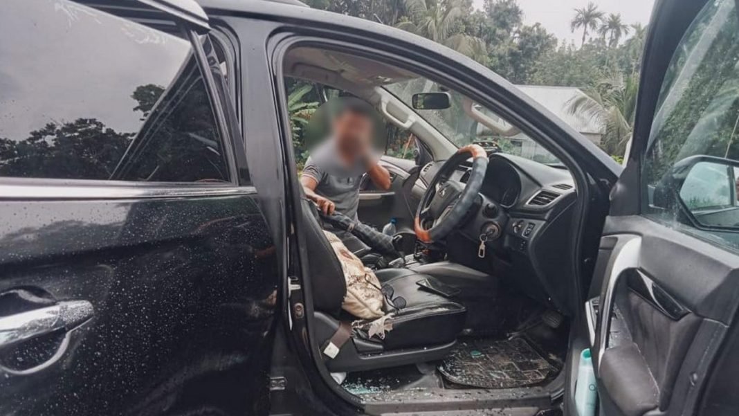 ইউএনওর গাড়িতে হামলা